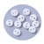 20 MINI BOUTONS Acrylique BLANC Rond 4 mm 2 trous - creation couture diy