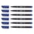 Feutre permanent OHPen - STABILO - Pointe moyenne 1 mm - Bleu - Lot de 6
