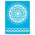 Pochoir plastique souple réutilisable 18,5 x 14,5 cm Fabrika Decoru ROSACE 401