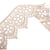 Bobine 13,7m guipure fleurs 42mm Beige