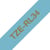 Brother - Cartouche ruban Etiqueteuse 12mm Tissu Doré sur bleu clair TZe-RL34