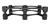 IsoAcoustics Aperta 300 Noir - Pied Isolant pour Enceinte Centrale et Caisson de Basses (la pièce)