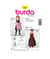 Patron Burda 9509 Kids Robe folklore taille n°FR 4-10 ans
