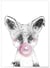 Affiche 'Bulle de Renard Rose' | A3 : 29,7x42cm