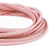 Bobine 50m Cordon damier polyester 5mm rose clair