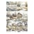 Feuille papier calque, papier velin scrapbooking Itd Collection NATURE HIVER 258