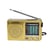 Avizar Mini Radio Portable AM/FM à Piles avec Haut-parleur Puissant Jaune