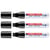 Lot de 3 marqueurs craie liquide - EDDING - Pointe large 4-15 mm - Noir