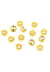 300 perles à écraser rondes métal doré diamètre 2 mm - création bijoux perles