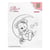 Tampon transparent scrapbooking Nellie's choice NOUNOURS LUNE ETOILE 016