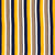 Tissu Viscose gaufré Rayé jaune et taupe sur fond Blanc
