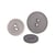 Lot de 3 boutons 2 trous satiné gris cendre