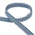 Bobine tresse chinée 25m bleu acier
