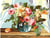 Canevas antique Bouquet 45x60cm