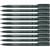 Lot de 10 marqueurs permanents pointe fine 0,6 mm - STAEDTLER - Lumocolor 318F - Noir