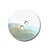 Bouton Akoya naturel en Nacre blanc
