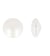 Bouton perle plate blanc