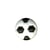 Lot de 3 boutons en forme de ballon de Foot couleur Noir 1,2cm