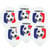 6 Ballons Drapeau France Ballon de Foot