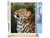 Peinture par Numéro Figured'Art - Leopard curieux - Kit de Loisir Créatif DIY Numéro d'Art Complet - 40x50cm toile roulée + châssis en bois à monter