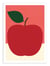 Affiche 50 x 70 cm -  Red apple - Rosi Feist
