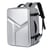 Sac À Dos Ordinateur Grande Capacité Imperméable Avec Port USB Gris 3 YONIS