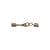 Fermoir pour bijou assemblé, or, 3mm, avec carabinier, 1 pce