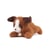 Peluche chien marron allongee lestee – Les P'tits Relax – 22 cm – Histoire D'Ours