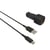 Greene Chargeur Voiture Allume cigare QC 3.0 USB 3A avec Câble USB-A vers USB-C 1,3M Noir