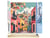 Peinture par Numéro Figured'Art - Ruelle méditerranéenne colorée - Kit de Loisir Créatif DIY Numéro d'Art Complet - 40x50cm toile roulée + châssis en bois à monter