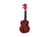DIMAVERY Uk-100 ukulélé soprano, rouge flammé