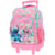 Sac à dos à roulettes Stitch & Angel Love 43 CM 2 compartiments