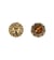 Lot de 6 boutons strass rouille