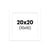 Passe-partout - Blanc - 20x20cm - Photo 10x10cm - Pour cadre - Encadrement