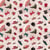 Tissu Coton imprimé Accessoires Aristo sur fond Rose bébé
