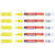 Marqueur craie liquide EDDING - Jaune fluo - Pointe ronde 1-2 mm - Lot de 5