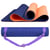 Tapis de Yoga MARINE CORAIL TPE dim. 183x61x0,6 cm + Sangle de transport et d’étirements en Coton