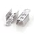 100 Embouts cache nœuds a ecraser metal argente 12 x 4,5 mm - creation bijoux perles