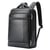 Sac À Dos Ordinateur Grande Capacité Cuir Véritable Avec USB Type-C Noir YONIS