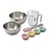Set pâtisserie avec 100 moules à muffins papier 5 cm, 2 bols à mixer, verre mesureur et spatule Zenker