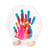 Kit empreintes mains 5 personnes Nacré - souvenir naissance