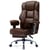Fauteuil gaming ergonomique - GTPLAYER - Repose-pieds - Similircuir Marron