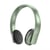 Casque Audio Bluetooth Sans Fil HIFI Basses Puissantes Avec Microphone Noir Vert YONIS