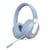 Casque Audio Sans Fil Réduction De Bruit Pliable Avec Microphone Et Longue Autonomie Bleu YONIS