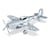 MetalEarth Aviation: MUSTANG P-51 8.92x9.41x2.97cm, maquette 3D en métal avec 1 feuille, sur carte 12x17cm, 14+