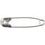 Épingles à nourrice, L : 22 mm, ép. 0,6 mm, argent, 100 pièces/ 1 Pq.