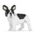 Chien Bouledogue Français qui tourne la tête caille noir Taille standard | JEKCA | 14 ans et +