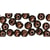 Perle bois Brun foncé Ronde Ø8 mm 82 pièc.