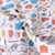 Tissu Coton imprimé Trousse à bobos multicouleurs sur fond Blanc