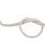 Bobine 25m cordon tresse métallisé rose/or 6mm
